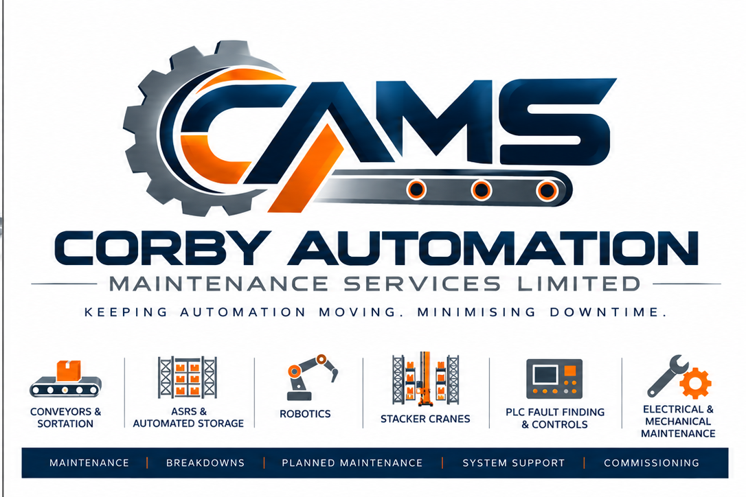 CAMS Corby Automation Maintenance Services branding